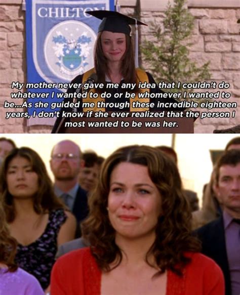 When Rory Was Valedictorian Of Chilton And Dedicated Her Graduation Speech To Lorelai Gilmore