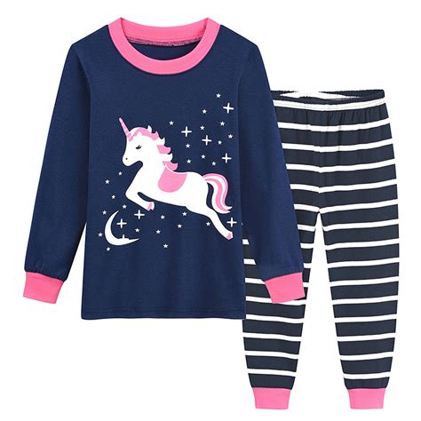 Little Girls Pajamas Sets Toddler Pjs 100 Cotton Long Sleevesleepwear