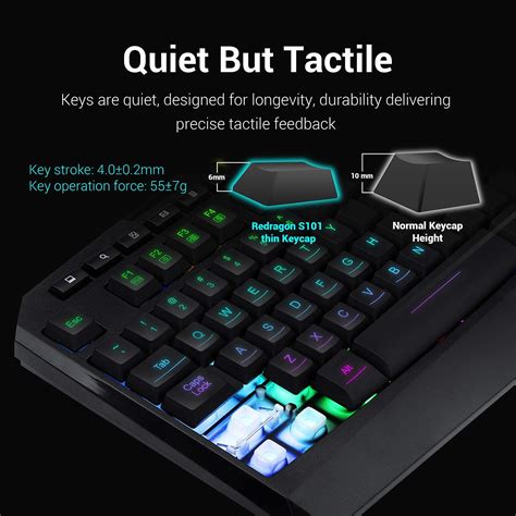 Buy Redragon S101 Wired Gaming Keyboard And Mouse Combo Rgb Backlit
