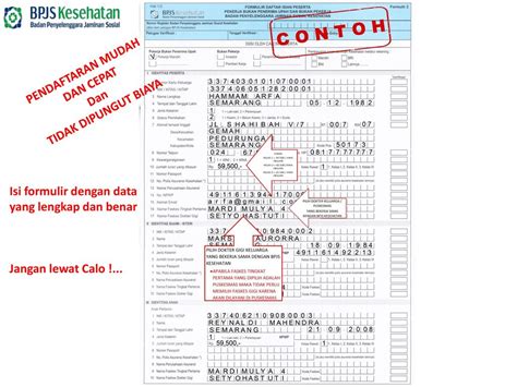 Contoh Formulir Bpjs Ketenagakerjaan Yang Sudah Diisi Berbagai Contoh