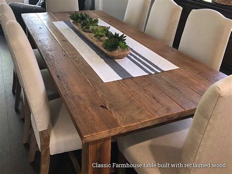 Classic Farmhouse Tables Rustic Modern Handcrafted Furniture