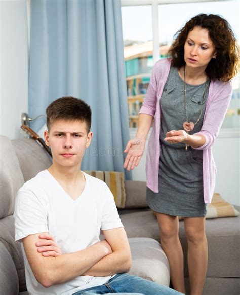 164 Mother Scolding Teenage Son Stock Photos Free And Royalty Free