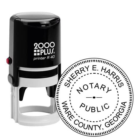 Georgia Round Notary Public Stamp Seal Simply Stamps