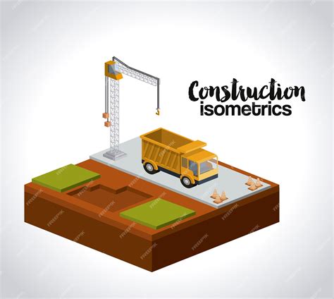 Premium Vector Construction Isometrics Design