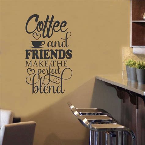Farmhouse Kitchen Wall Decal Coffee And Friends Coffee Shop Etsy