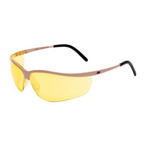 3m™ metaliks™ sport safety glasses metal frame anti scratch anti fog amber lens 71461