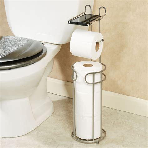 Stand Alone Toilet Paper Holder Pasha Chrome Free Standing Toilet