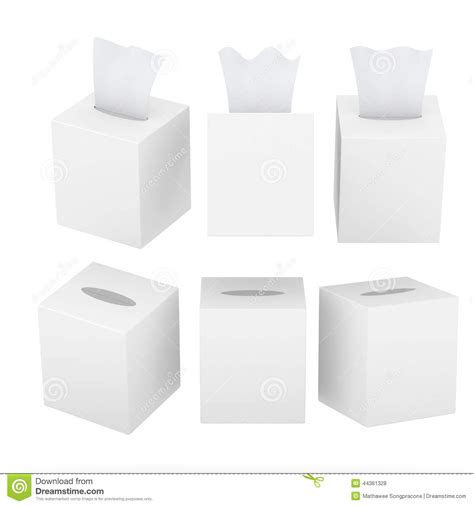 Download White Blank Square Size Tissue Box With Clipping Path ...