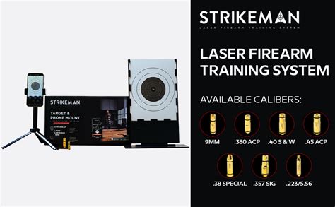 Strikeman Dry Fire Laser Cartridge Training Target System 9mm