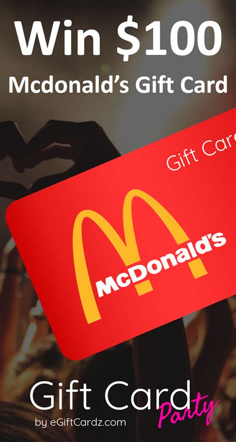 Select save a new gift card or the + sign. WOW! Just get in to WIN a $100 McDonald's gift card. #giftcard #gift #mcdonalds #food #burger ...
