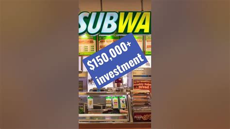 Subway Franchise Cost And Profits Youtube