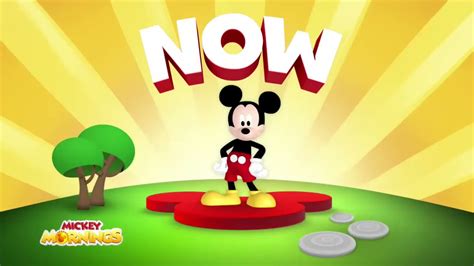 Mickey Mouse Clubhouse Disney Junior Mickey Mornings Now Bumper Youtube
