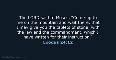 Exodus 2412 Bible Verse Esv
