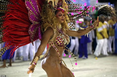 Brazils Carnival Erupts In An Explosion Of Colour As Thousands Of Scantily Dressed Dancers