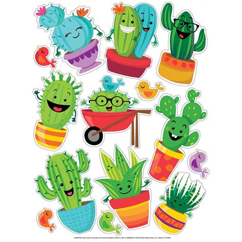 A Sharp Bunch Window Clings Classroom Decor Cactus Classroom