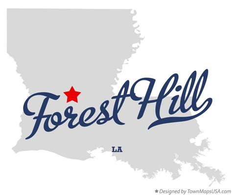 Map Of Forest Hill La Louisiana