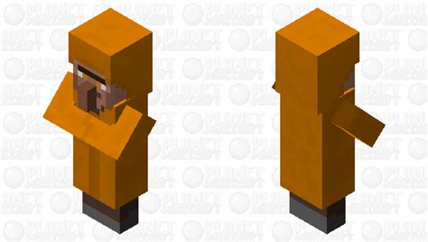 Orange Themed Villager Minecraft Mob Skin