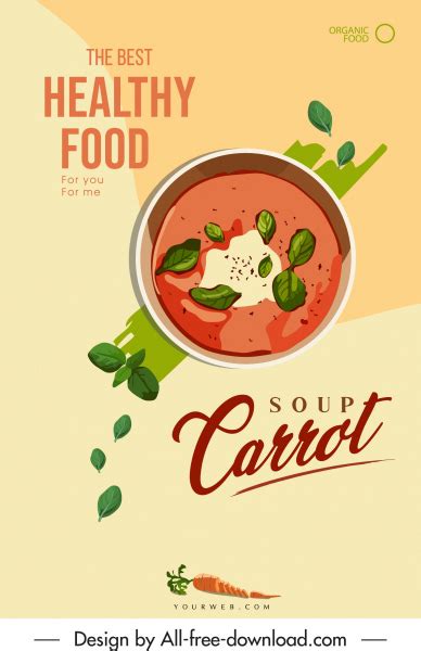 Healthy Beverage Poster Colorful Classical Flat Design Vector Abstract