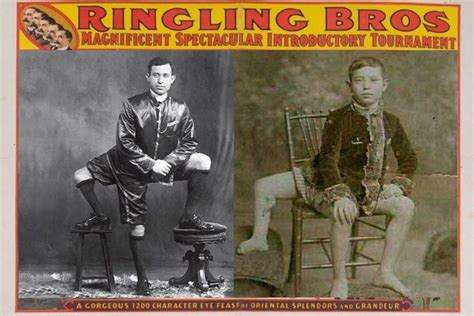 Early 1900s Pitch Photo From Three Legged Man Sideshow Performer Frank