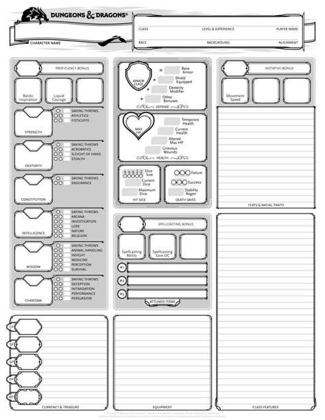 Dandd Character Sheet Printouts ~ Noltrons V030 Character Sheet