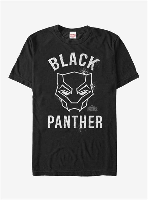 Marvel Black Panther Spray Paint Logo T Shirt Black Black Panther