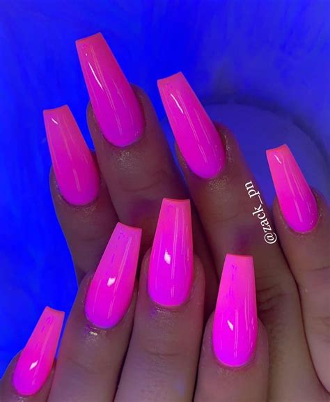 Love Summer color 🌞 hot pink glow in-the-dark & orange ... Are gel and acrylic nails safe?