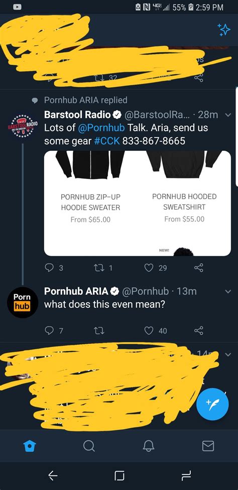 Barstool Sports Whatever That Is Asking For Free Pornhub Merch Over