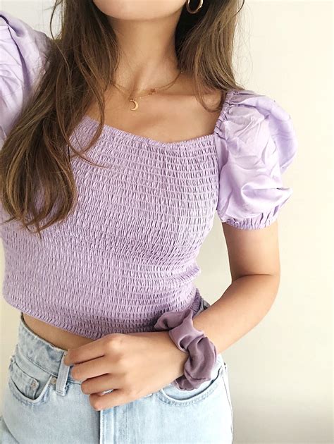 Odette Smock Top Lilac Hello My Love