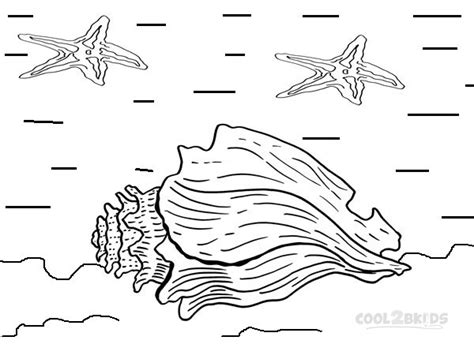 Show them the proper way how to color. Printable Seashell Coloring Pages For Kids | Cool2bKids