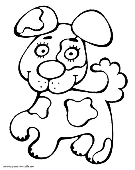 Coloring Pages For Preschoolers Puppy Halloween Fabric Crafts