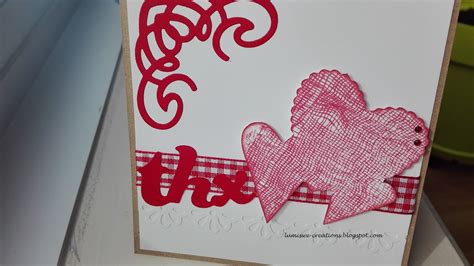 Lumiswe Creations Red And White Handmade Greeeting Card