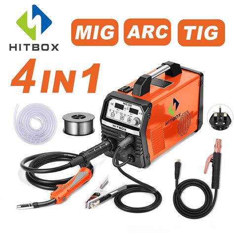 HITBOX MIG Welding Machine 200Amp 4in1 220V Gas Gasless Multifunction