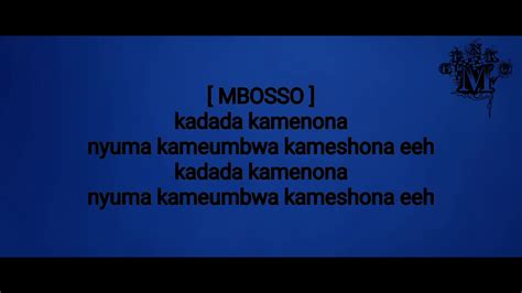 Mbosso Ft Darassa Kadada Parole Youtube