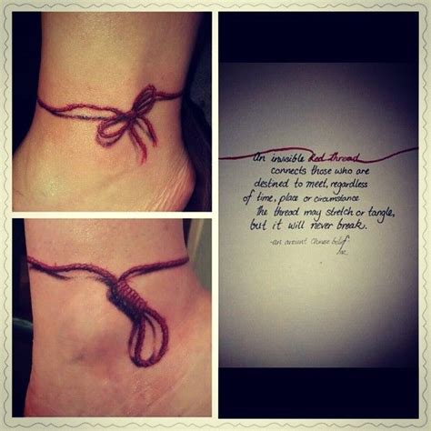 Individually, red string tattoos may still reference the red string of fate myth. 1000+ images about My new tattoo ideas on Pinterest | Arno ...