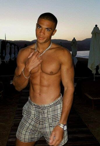 Shirtless Male Beefcake African American Black Muscular Hunk Guy Photo 4x6 G1390 Ebay