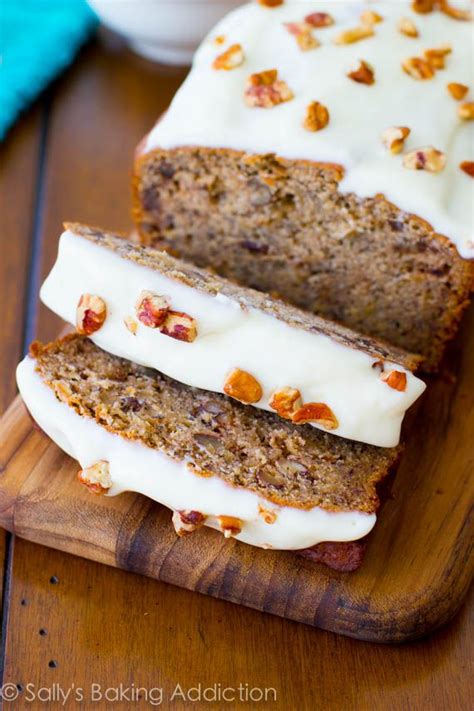 Best Ever Banana Bread With Cream Cheese Frosting 4 Whole Bananas