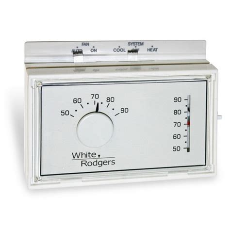 Thermostat setting and room temperature don't match. White Rodgers 1F56N-444 50-Series Non-Programmable Thermostat