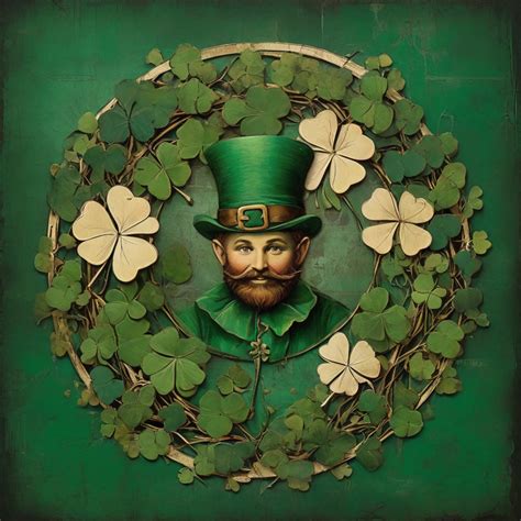 St. Patrick Leprechaun Wreath Free Stock Photo - Public Domain Pictures