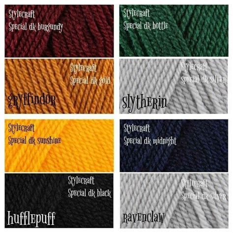 Pin By Sharon Cooper On Color Combos Yarn Harry Potter House Colors