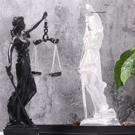 Justice Goddess Figurine Greek Fair Angels Statue Resin Artandcraft Home