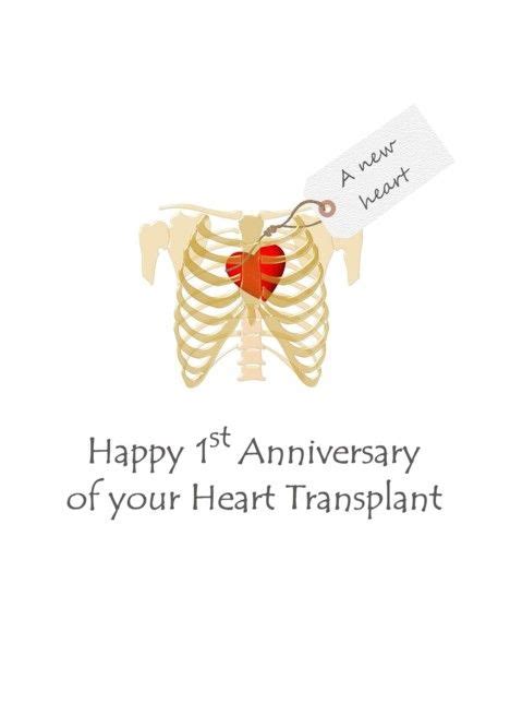 Sometimes, the pain refers to the front of the chest. 1st anniversary of heart transplant, new heart in rib cage card #Ad , #Affiliate, #heart, # ...