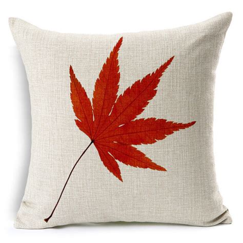 1 Autumn Leaf Collection Throw Cushion Cover Pillow Case Home Etsy