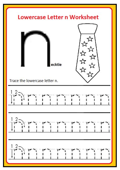 Lowercase Letter N Worksheets Free Printable Preschool And Kindergarten