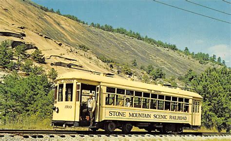 Stone Mountain Scenic Railroad Georgia Usa Georgia Train Postcard