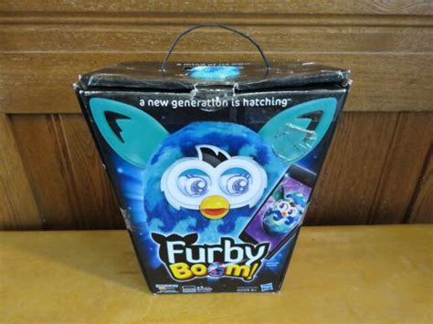 Furby Boom Blue Waves 2013 Animated Life Like App Enabled Toy Figure
