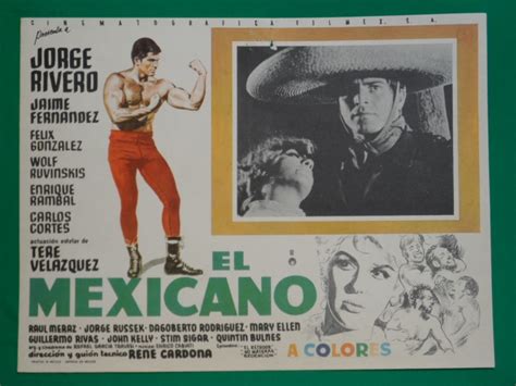 Jorge Rivero El Mexicano Original Cartel De Cine 7000 En Mercado Libre