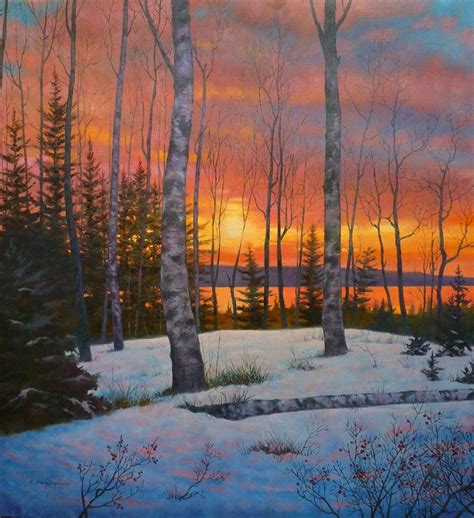 Winters Warmth Landscape Print Art Printable Art Gallery Etsy