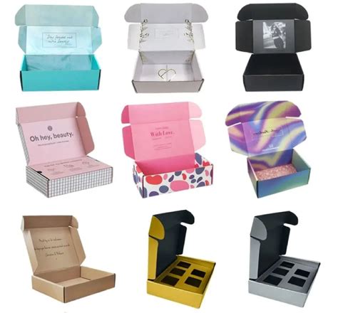 1000pcs Paper Box Custom Size Logo Printing Corrugated Cardboard Packaging Shipping Mail Boxes