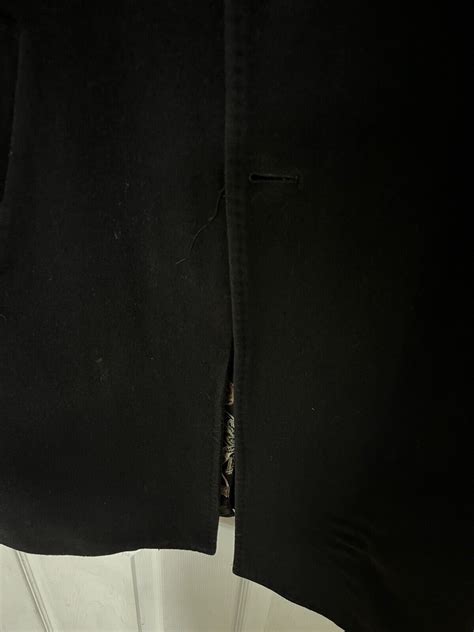 William Hunt Of Saville Row Black Overcoat Size 40 Mens Ebay