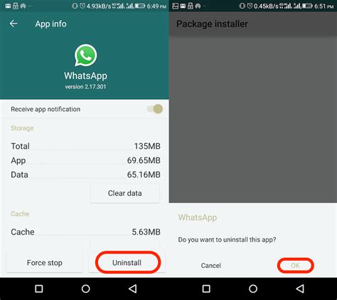 Uninstall Whatsapp Pocket Polizswift